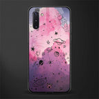 space pink aesthetic glass case for samsung galaxy note 10 image