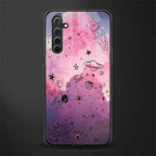 space pink aesthetic glass case for realme 6 image