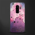 space pink aesthetic glass case for samsung galaxy s9 plus image