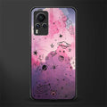 space pink aesthetic glass case for vivo x60 pro image