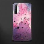 space pink aesthetic glass case for realme x2 image