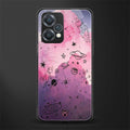 space pink aesthetic back phone cover | glass case for realme 9 pro 5g