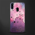 space pink aesthetic glass case for samsung galaxy a20s image