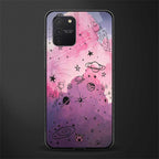 space pink aesthetic glass case for samsung galaxy s10 lite image
