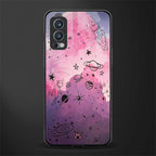 space pink aesthetic glass case for oneplus nord 2 5g image