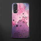 space pink aesthetic glass case for realme 7 image