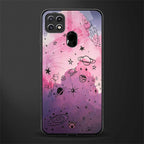 space pink aesthetic glass case for oppo a15s image