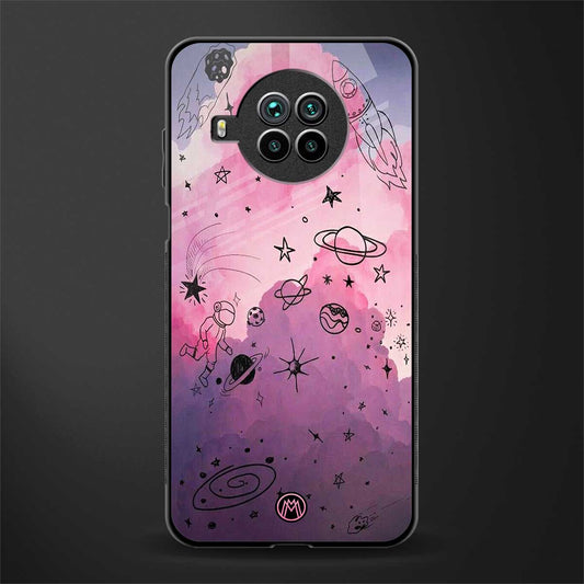 space pink aesthetic glass case for mi 10i image