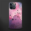 space pink aesthetic glass case for iphone 12 pro image