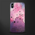 space pink aesthetic glass case for iphone xs max image