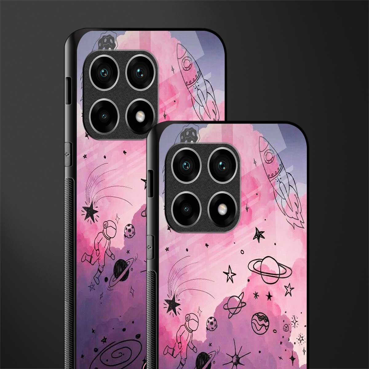space pink aesthetic glass case for oneplus 10 pro 5g image-2