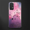 space pink aesthetic back phone cover | glass case for samsung galaxy a13 4g