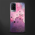 space pink aesthetic glass case for vivo x60 image