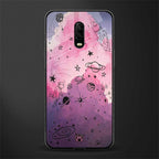 space pink aesthetic glass case for oneplus 6t image
