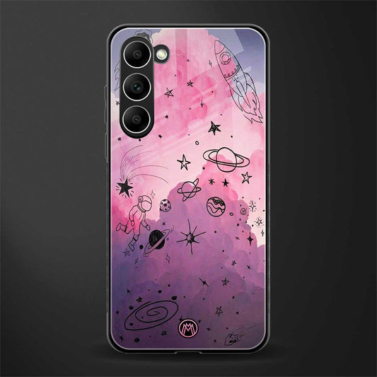 Space-Pink-Aesthetic-Glass-Case for phone case | glass case for samsung galaxy s23