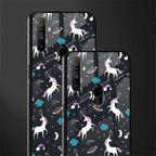 spatial unicorn galaxy glass case for realme narzo 20a image-2