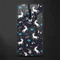 spatial unicorn galaxy glass case for oppo reno 2z image