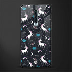spatial unicorn galaxy glass case for oppo reno 2f image