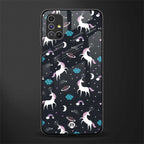 spatial unicorn galaxy glass case for samsung galaxy m31s image