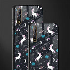 spatial unicorn galaxy glass case for vivo s1 image-2