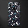 spatial unicorn galaxy glass case for vivo v15 image