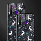 spatial unicorn galaxy glass case for realme narzo 10 image-2