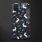 spatial unicorn galaxy glass case for samsung galaxy a71 image