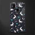 spatial unicorn galaxy glass case for samsung galaxy m31 prime edition image