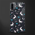 spatial unicorn galaxy glass case for samsung galaxy a50s image