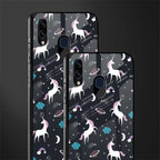 spatial unicorn galaxy glass case for samsung galaxy a20 image-2