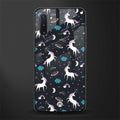spatial unicorn galaxy glass case for samsung galaxy note 10 image