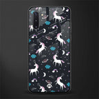 spatial unicorn galaxy glass case for samsung galaxy note 10 image