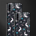 spatial unicorn galaxy glass case for samsung galaxy a70s image-2