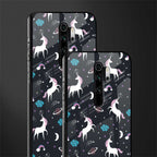 spatial unicorn galaxy glass case for redmi note 8 pro image-2