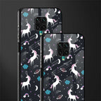 spatial unicorn galaxy glass case for poco m2 pro image-2
