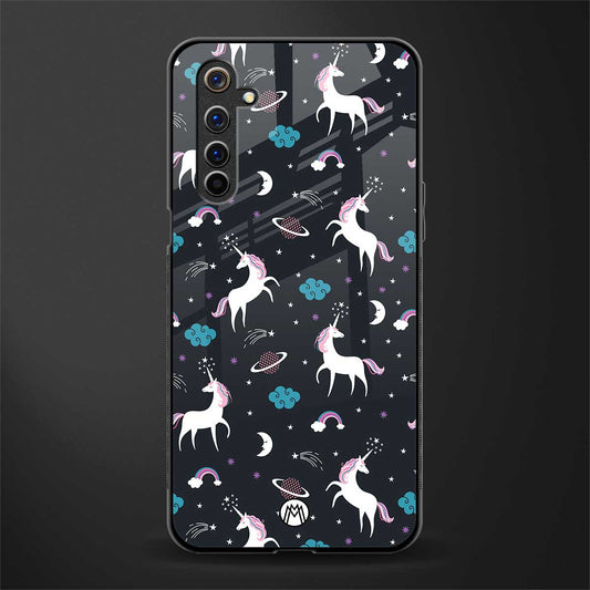 spatial unicorn galaxy glass case for realme 6i image
