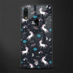 spatial unicorn galaxy glass case for redmi note 7 image