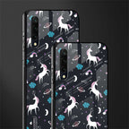 spatial unicorn galaxy glass case for mi a3 redmi a3 image-2
