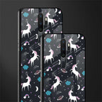 spatial unicorn galaxy glass case for oppo a5 2020 image-2
