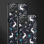 spatial unicorn galaxy glass case for mi 11 lite image-2