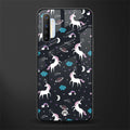 spatial unicorn galaxy glass case for realme x2 image