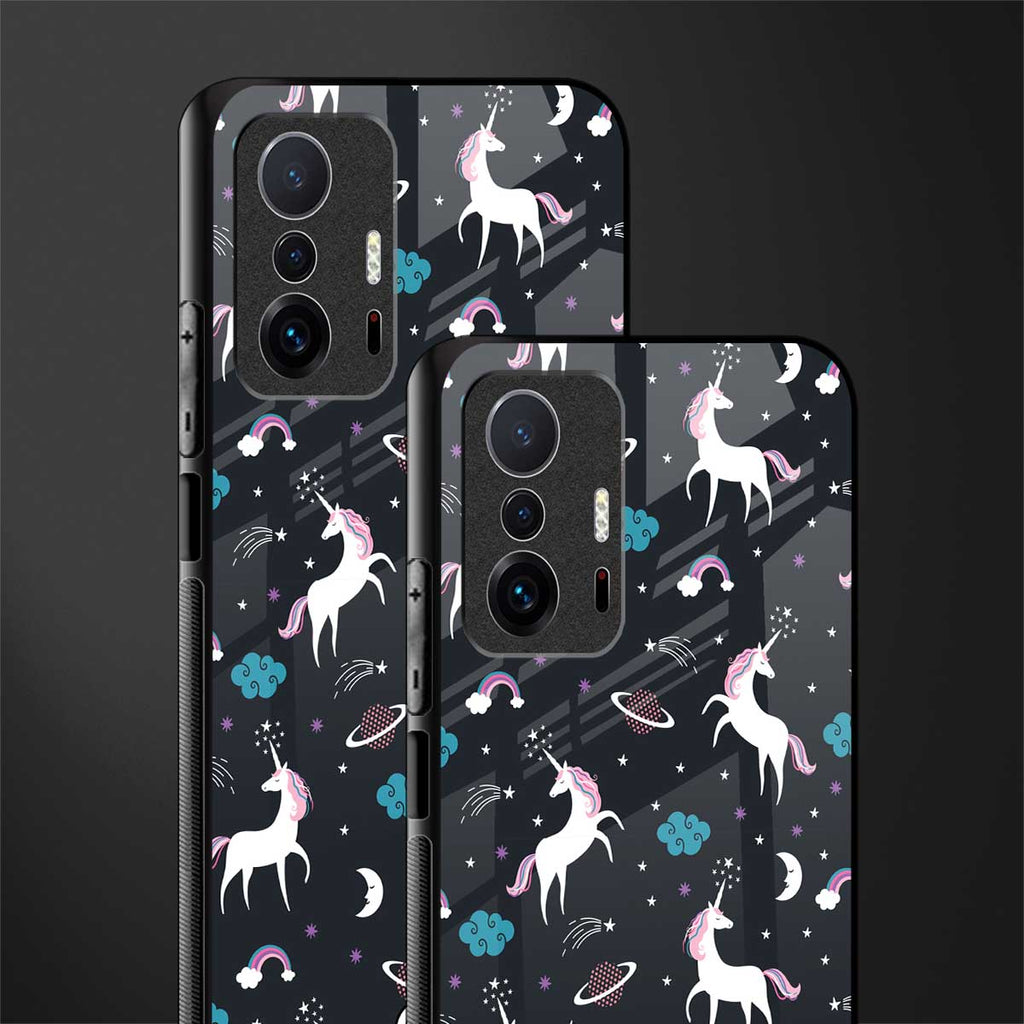 spatial unicorn galaxy glass case for mi 11t pro 5g image-2