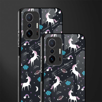 spatial unicorn galaxy glass case for mi 11t pro 5g image-2