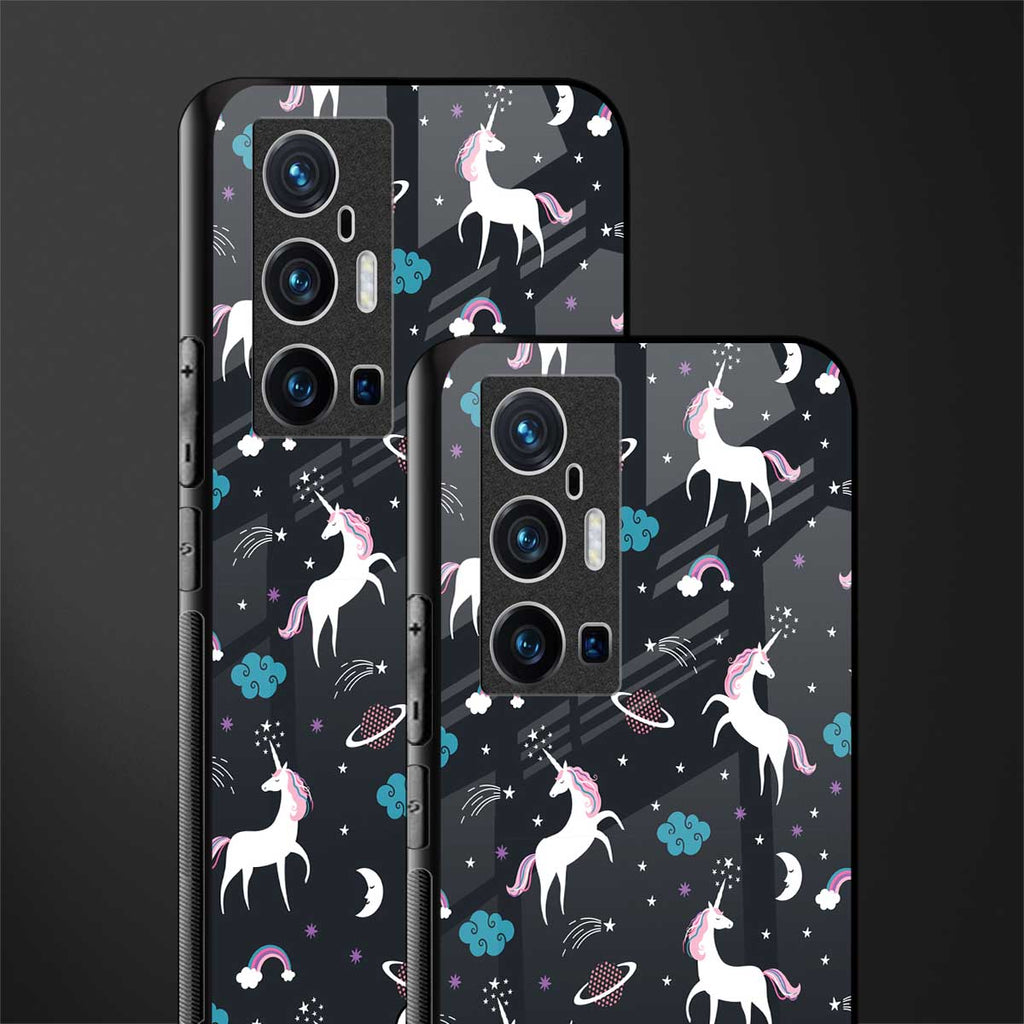 spatial unicorn galaxy glass case for vivo x70 pro plus image-2
