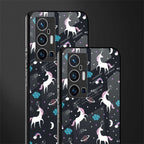 spatial unicorn galaxy glass case for vivo x70 pro plus image-2