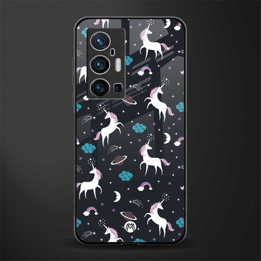 spatial unicorn galaxy glass case for vivo x70 pro plus image
