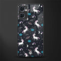 spatial unicorn galaxy glass case for oppo reno7 5g image