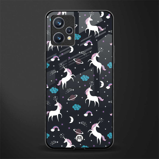 spatial unicorn galaxy glass case for realme 9 pro plus 5g image