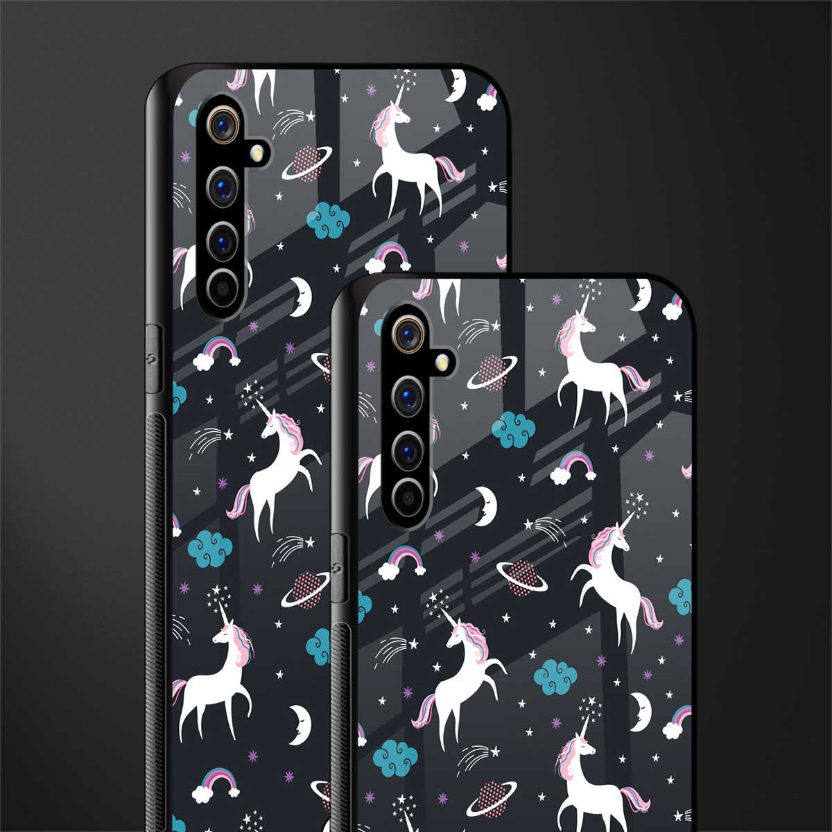 spatial unicorn galaxy glass case for realme x50 pro image-2