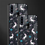 spatial unicorn galaxy glass case for samsung galaxy a20s image-2